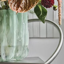 Crackle vase, jade green