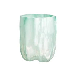 Crackle vase, jade green