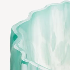 Crackle vase, jade green