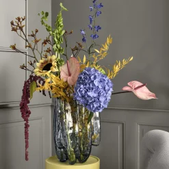 Crackle vase, recycled
