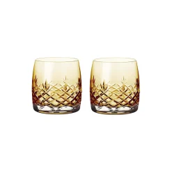 Crispy Aqua glass 2 stk., citrine