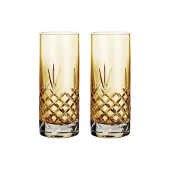 Crispy Highball glass 2 stk., citrine