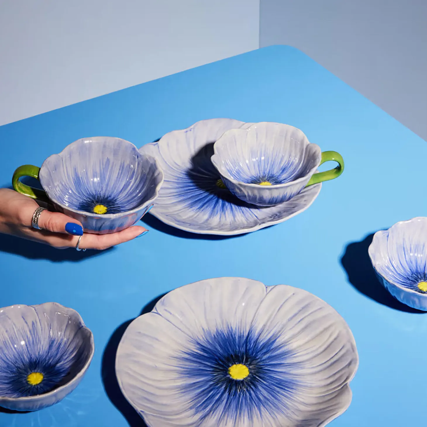 Cup Poppy, blå