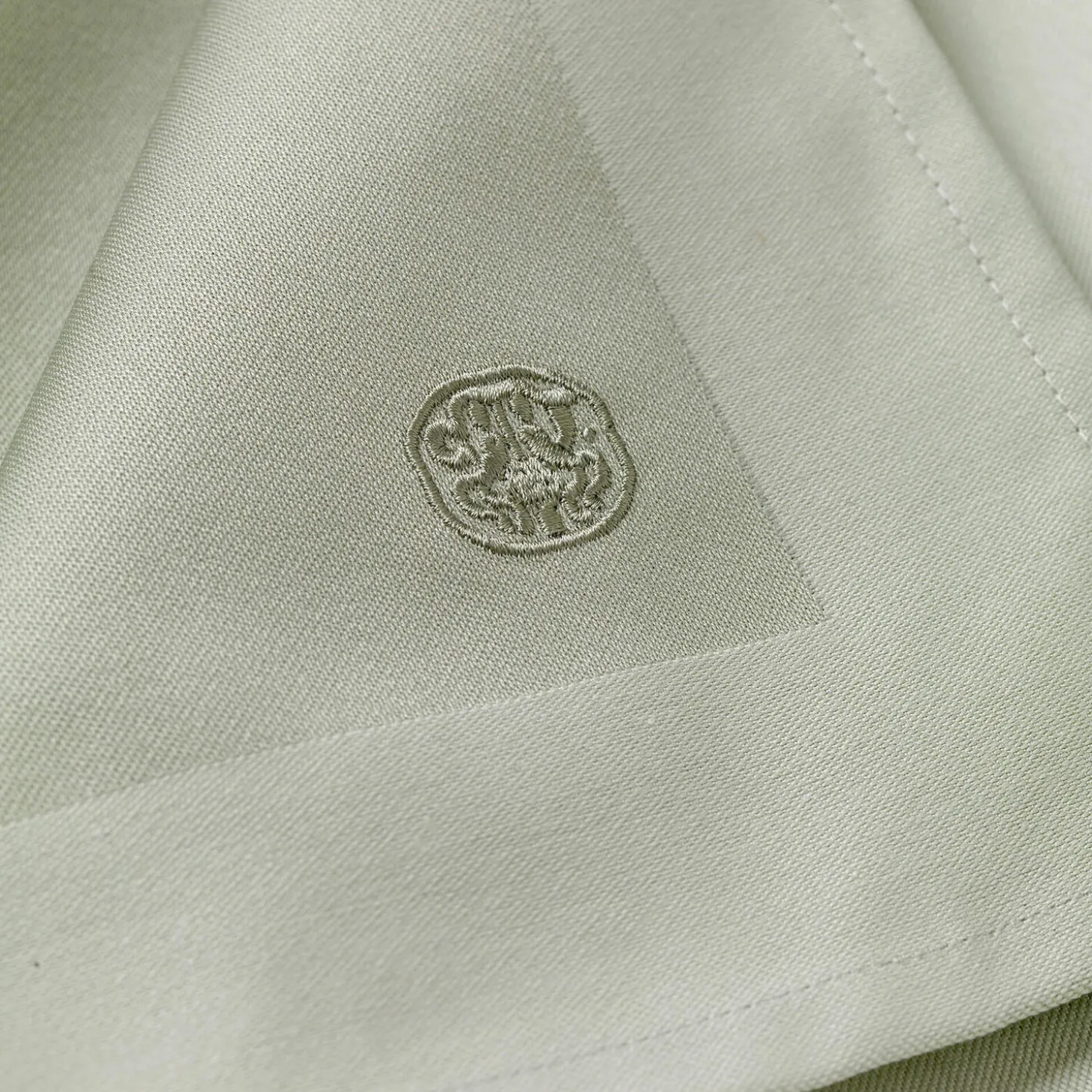 Damask servietter, light green