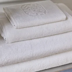 Damask Terry håndkle, white