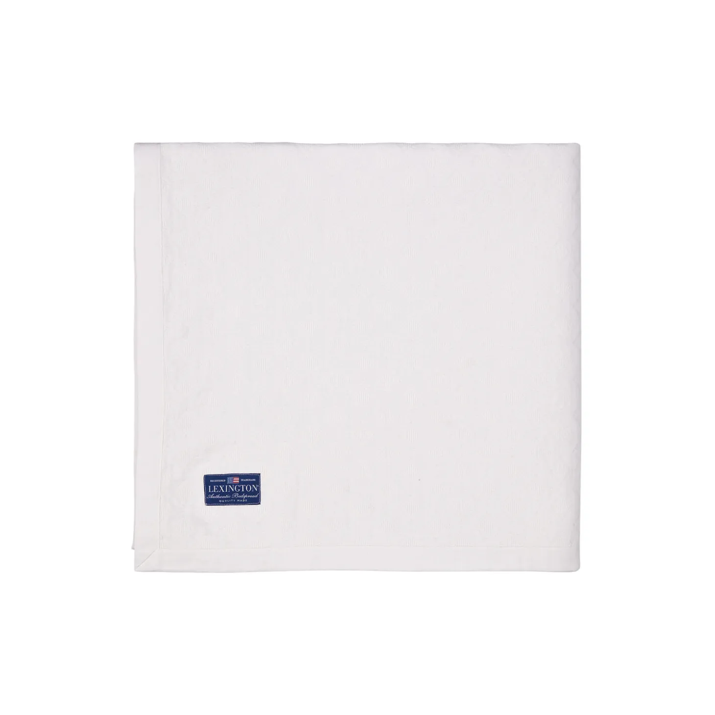 Diamond Jacquard sengeteppe, hvit