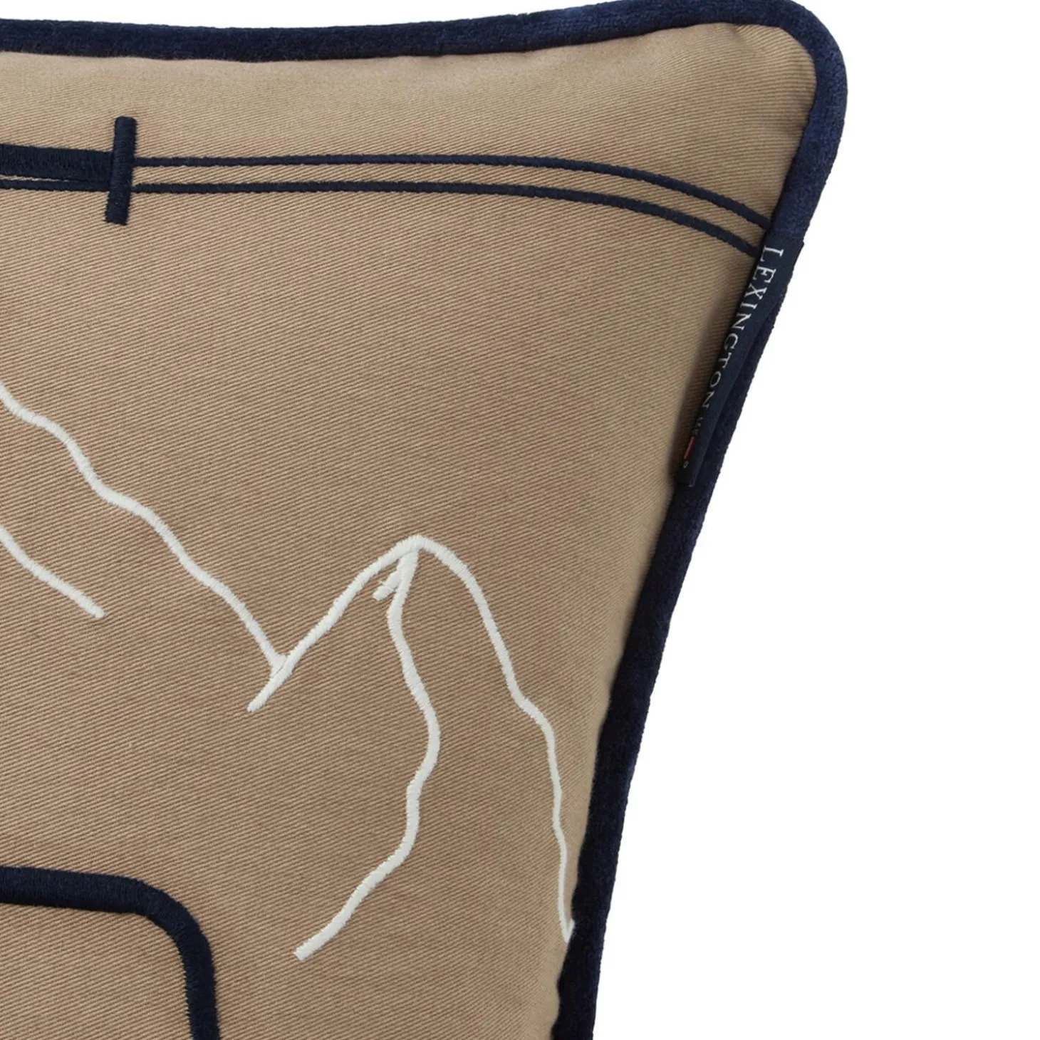 Dog Lift Twill Patch Cover, beige/white multi
