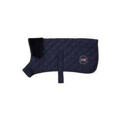 Dog Quilted Jacket L, dark blue