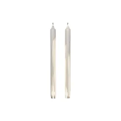 Dryp Stearinlys 2 stk., beige