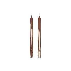 Dryp Stearinlys 2 stk., dark chocolate