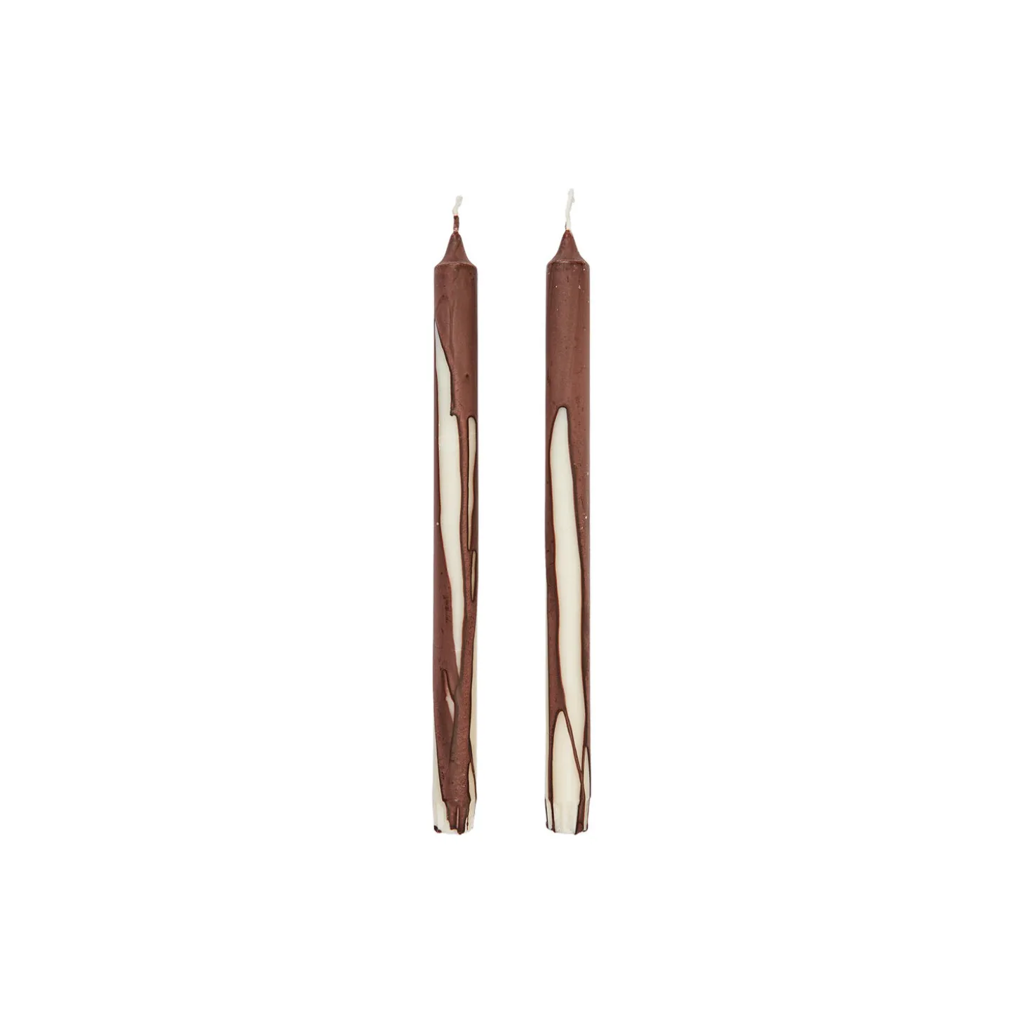 Dryp Stearinlys 2 stk., dark chocolate