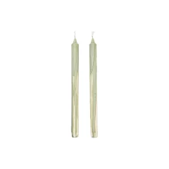 Dryp Stearinlys 2 stk., tea green