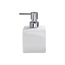 DW 525 såpedispenser, hvit/krom