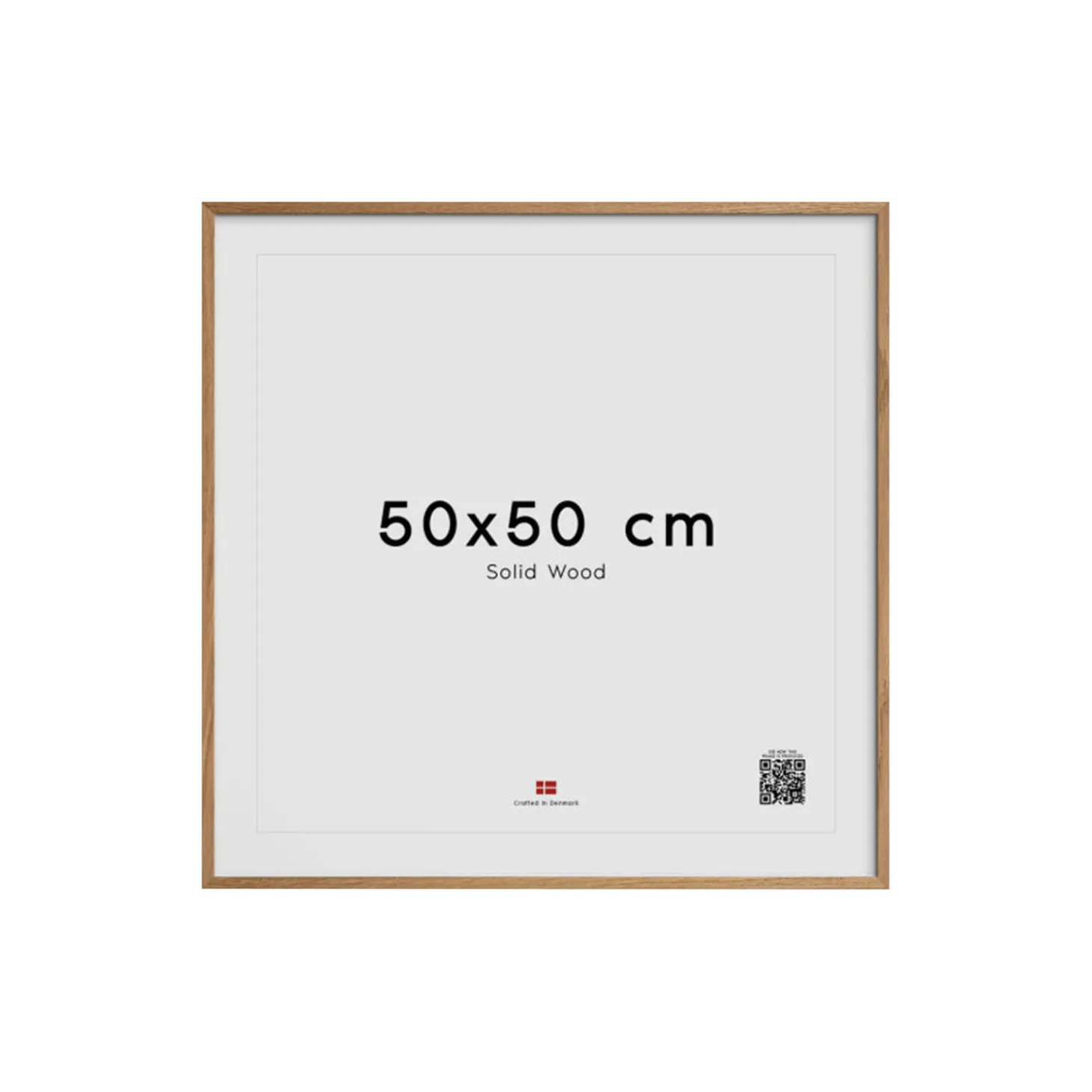 Eik naturramme 50x50 cm