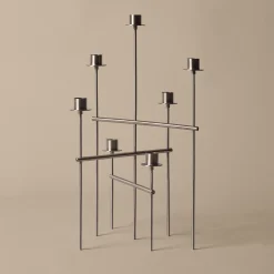 Elysia Kandelaber, stainless steel