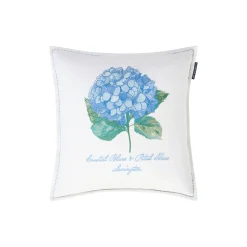 Embroidered putetrekk, white/green/blue