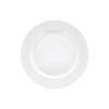 Eventail flat tallerken med fane Ø 22 cm, hvit