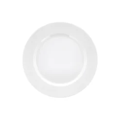 Eventail flat tallerken med fane Ø 22 cm, hvit