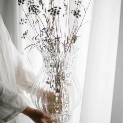 Falla resirkulert vase, clear