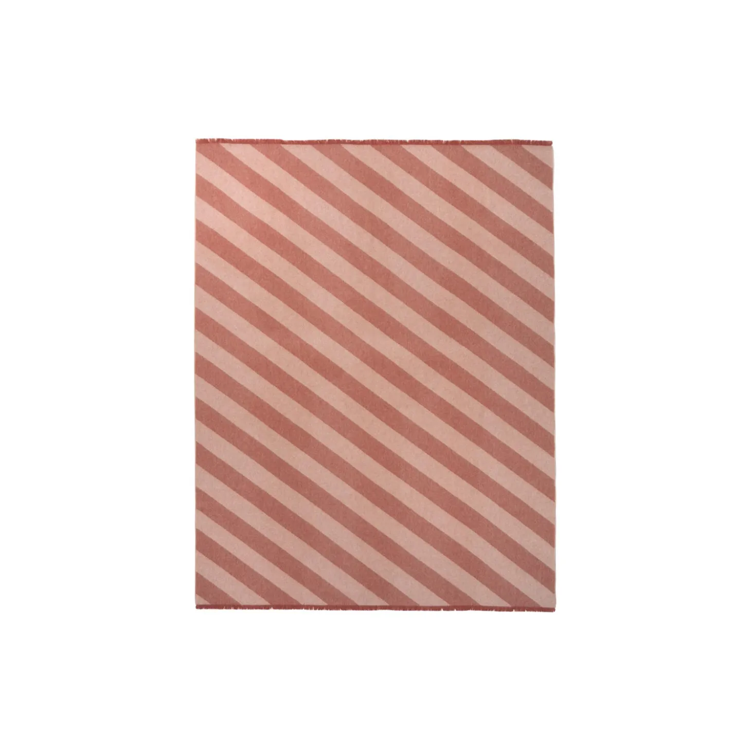 Fishbone pledd, rusty red