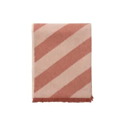 Fishbone pledd, rusty red