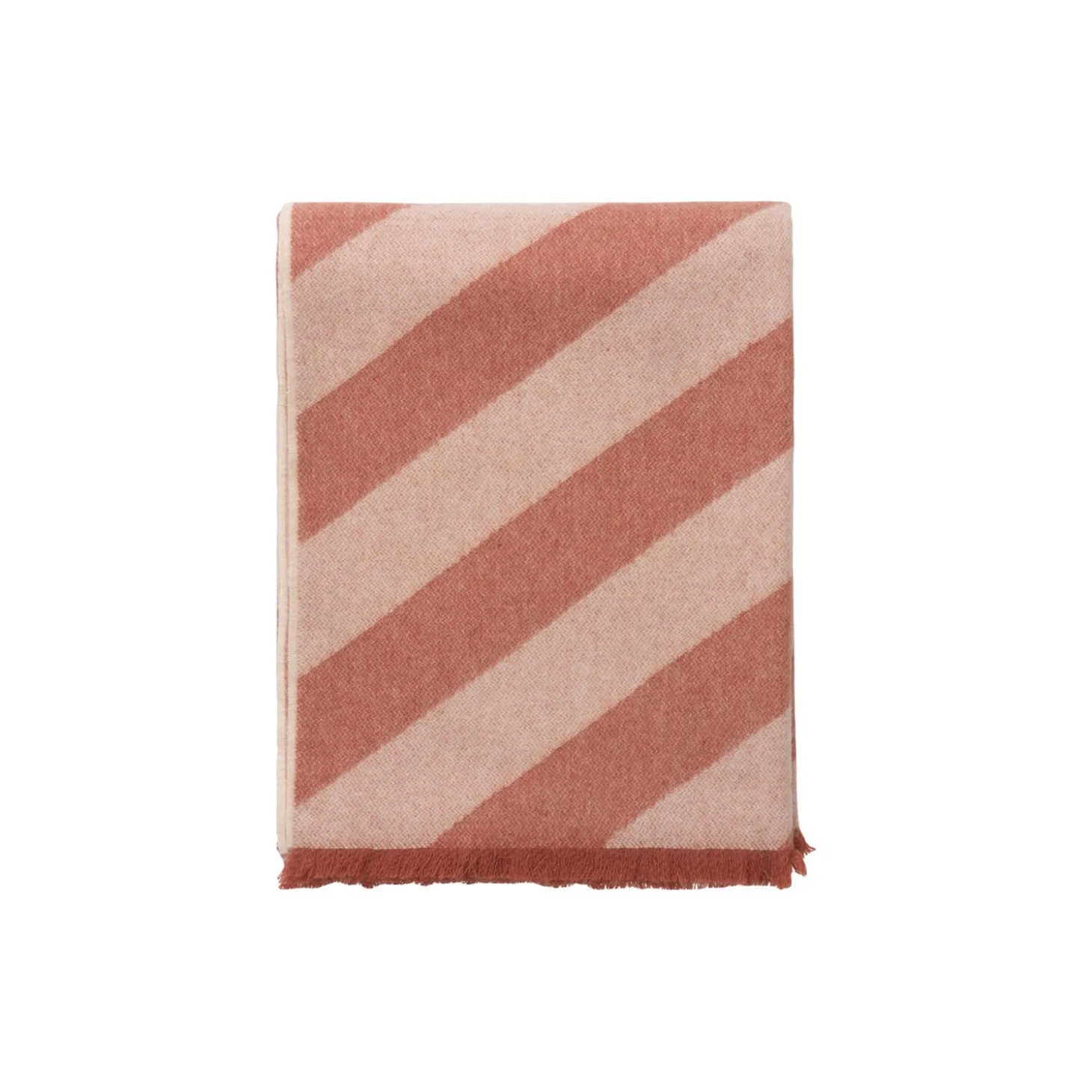 Fishbone pledd, rusty red