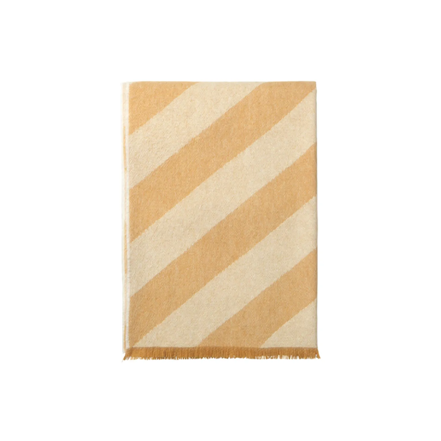 Fishbone pledd, yellow ocher