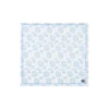 Floral Org. Cotton serviett, blue/white