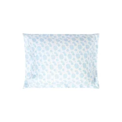 Floral Sateen putetrekk, blue/white