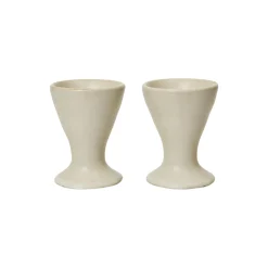 Flow egkopp 2 stk., off-white speckle