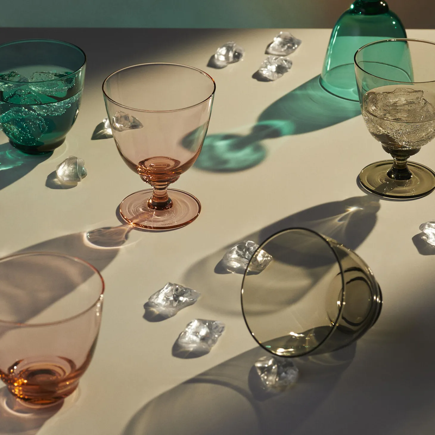 Flow vannglass, champagne
