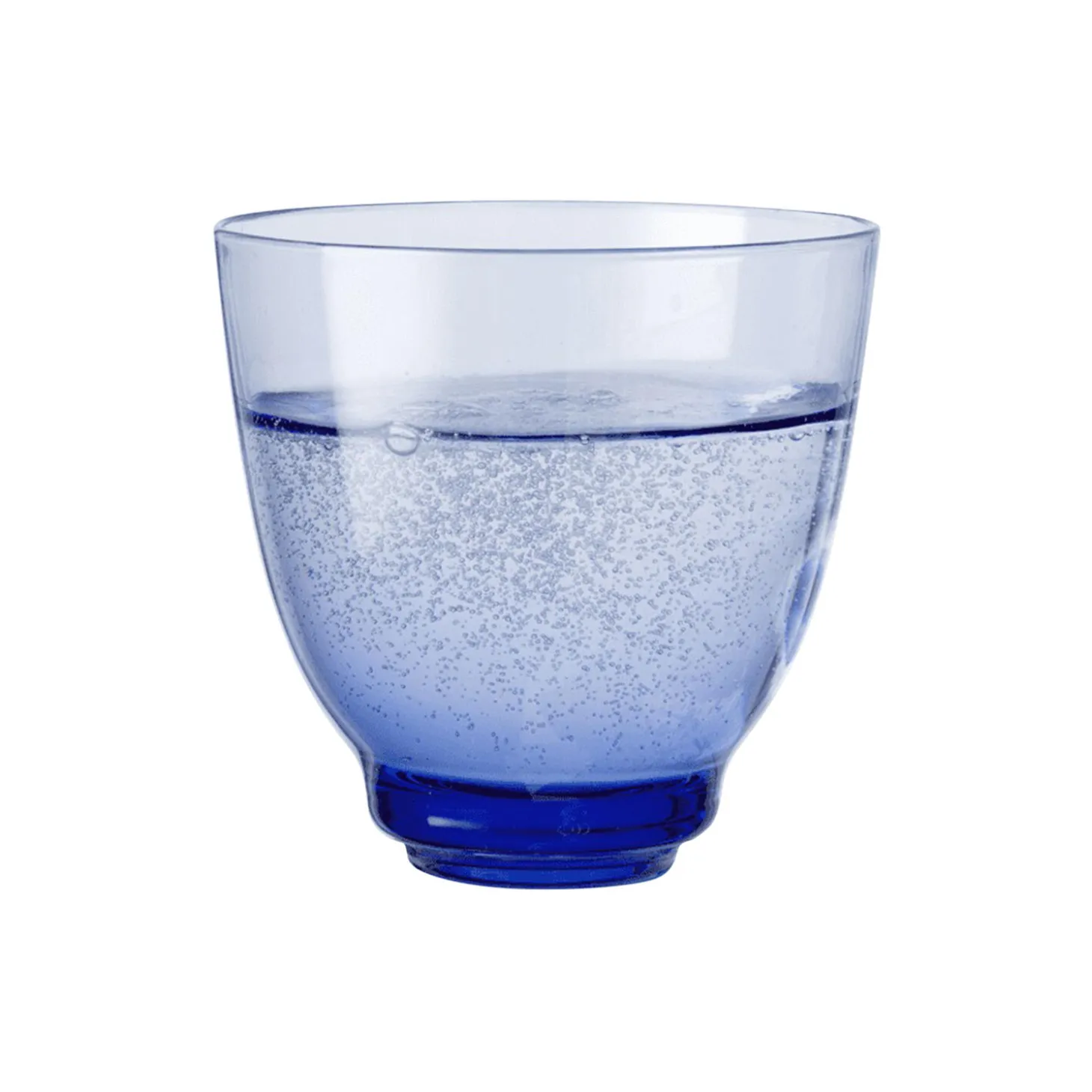 Flow vannglass, mørk blå