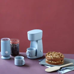 FOODIE single cup kaffemaskin, lys blå