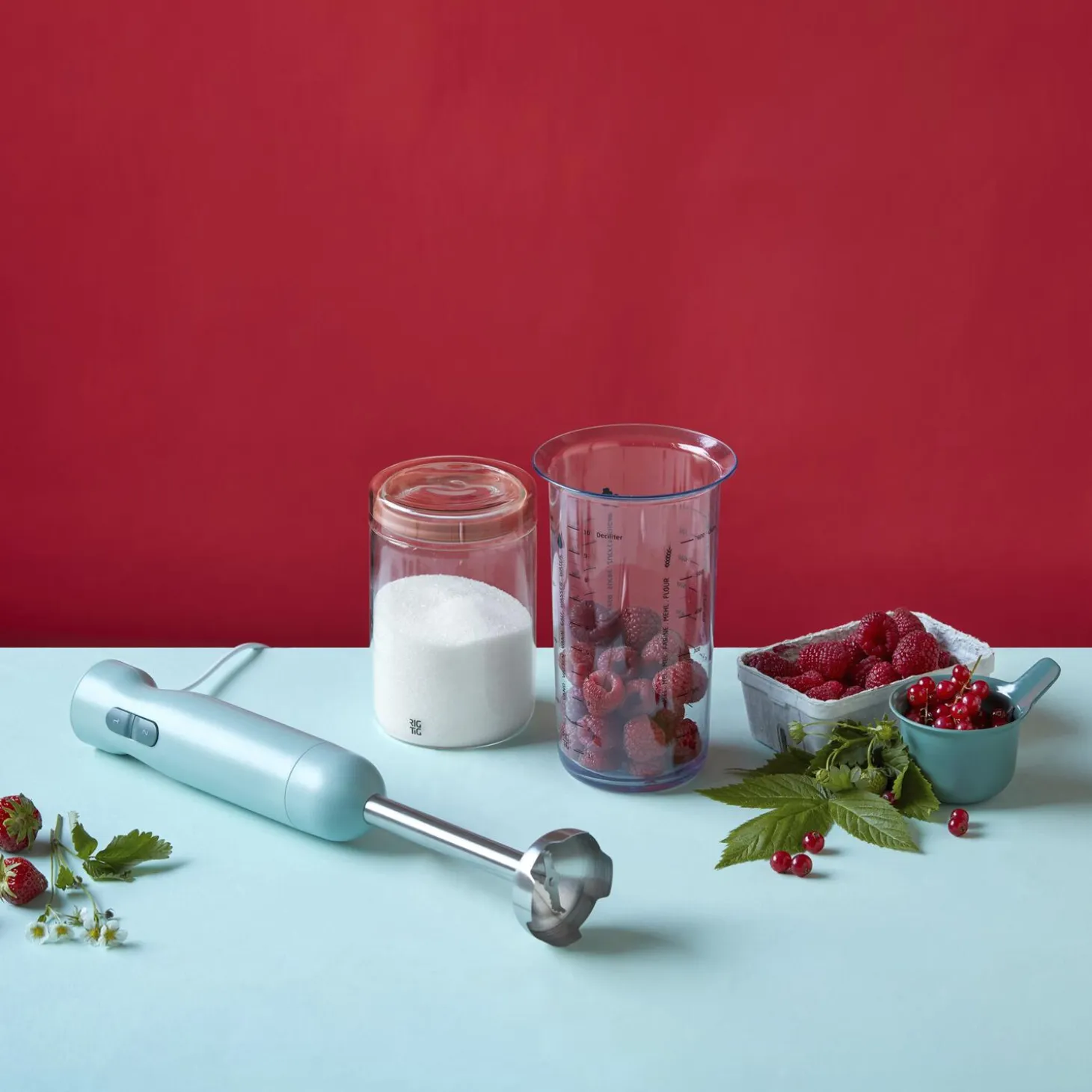 FOODIE stavmikser, lys grønn