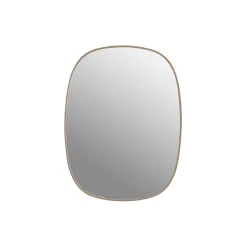Framed Mirror, rose/clear