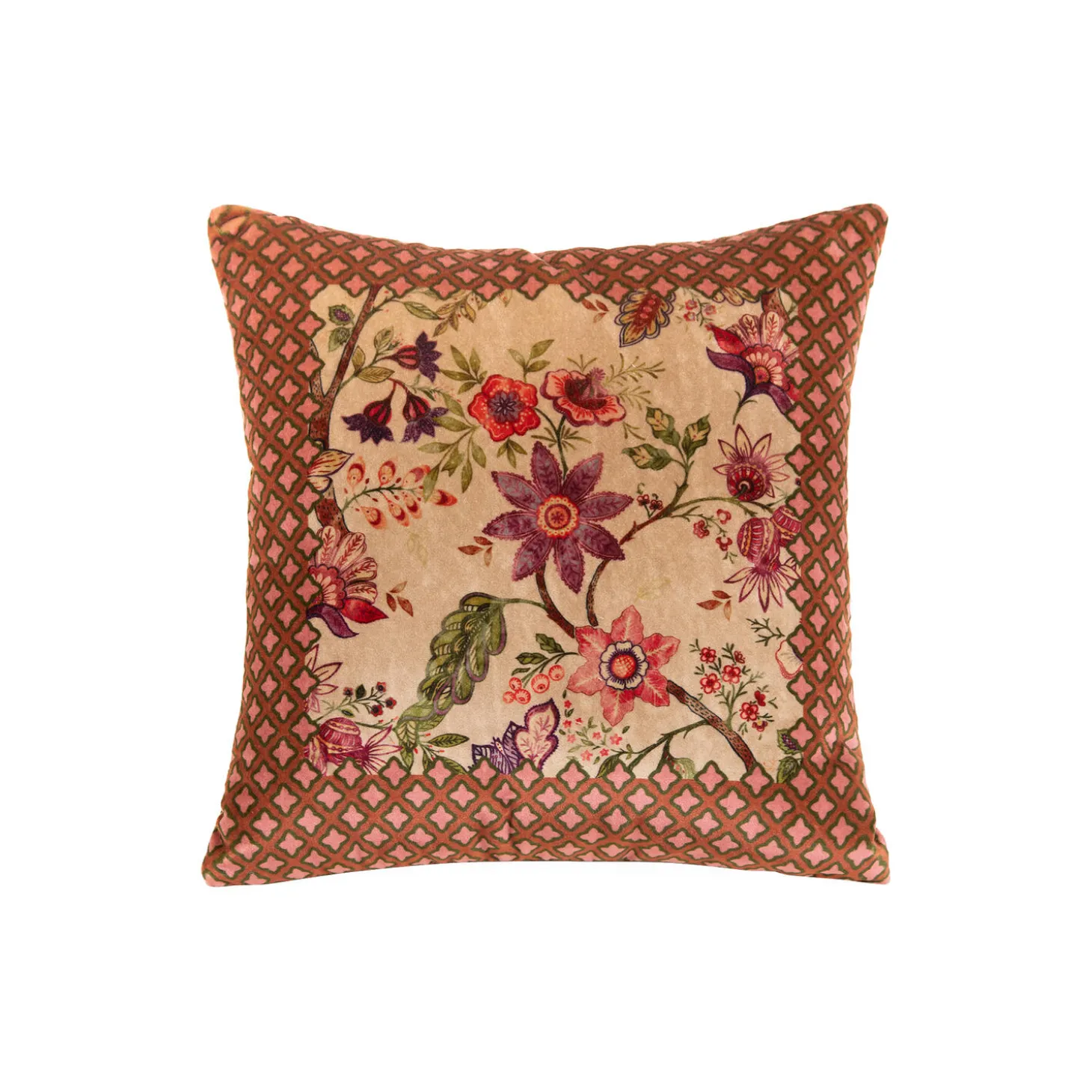 Frati pute 50x50, floral beige