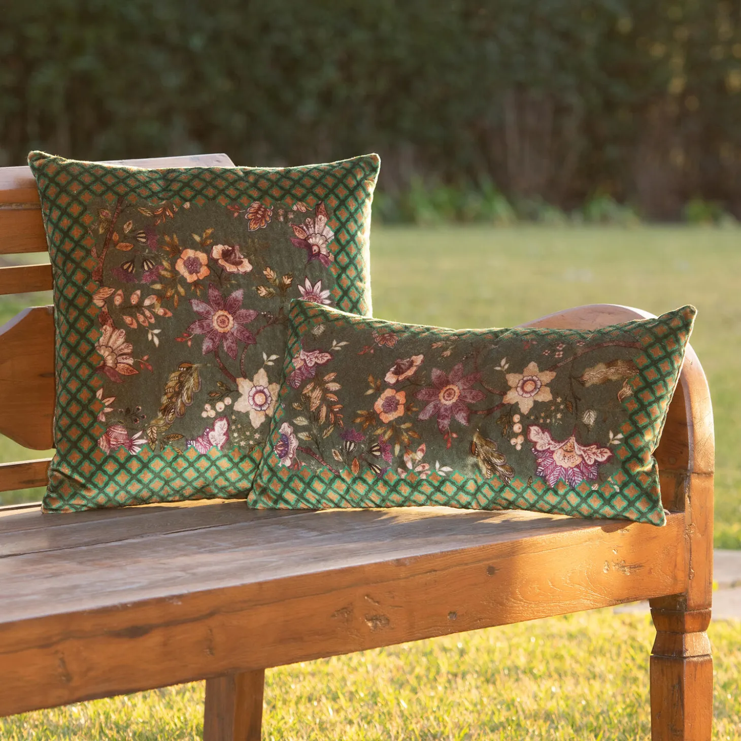 Frati pute 30x60, floral green