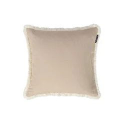 Fringe putetrekk, beige