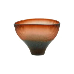 Funnel liten vase, brun