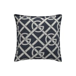 G Patterned Cushion, evening blue
