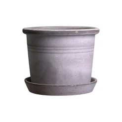 Galestro RAW potte med underfat, grey