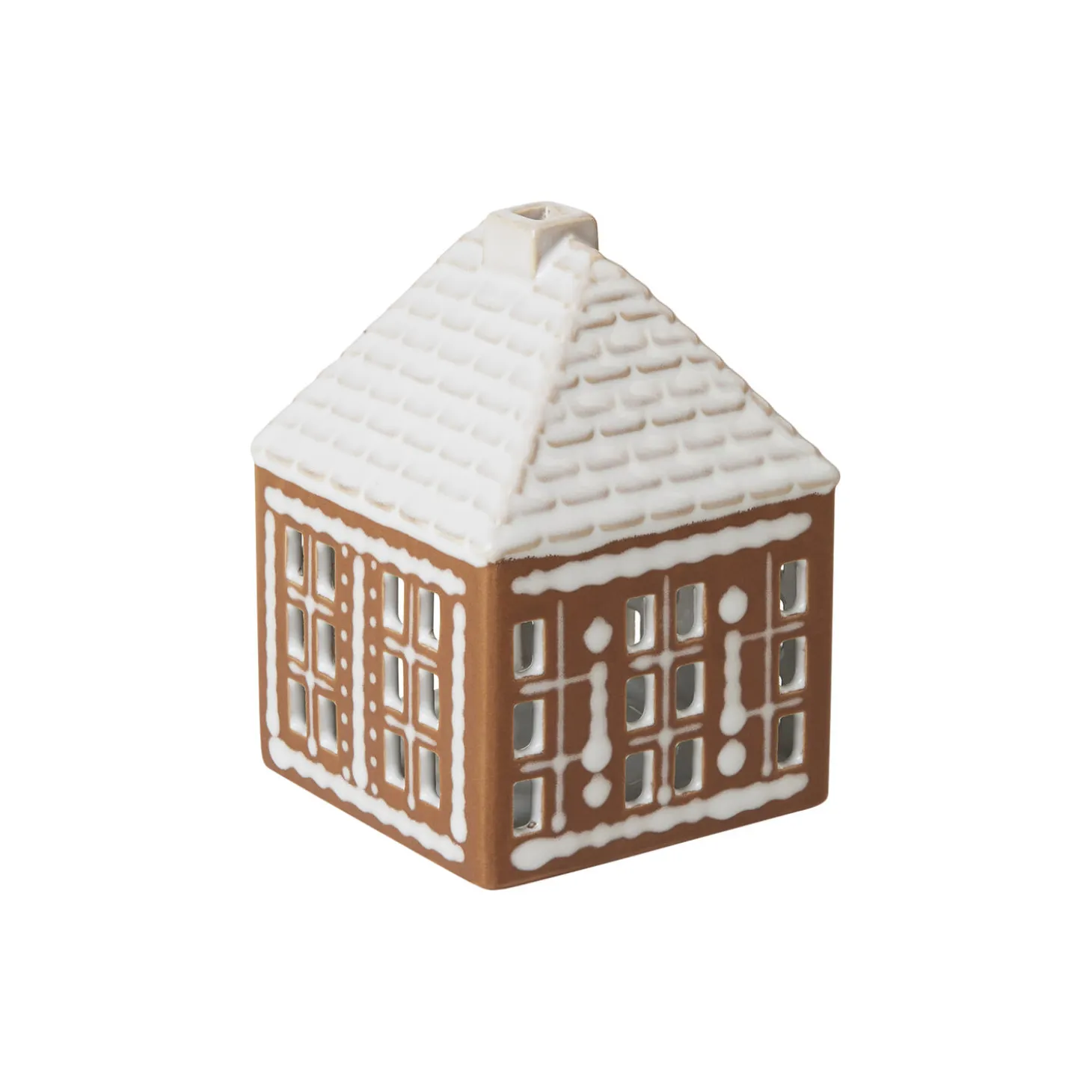Gingerbread lyshus, brun