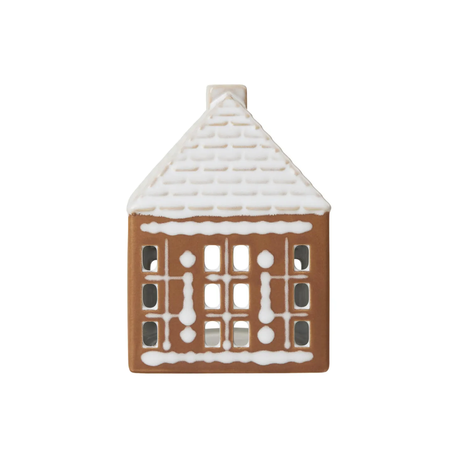 Gingerbread lyshus, brun