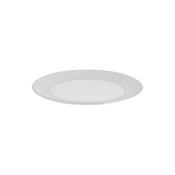 Gio Platinum ovalt serveringsfat, hvit/sølv