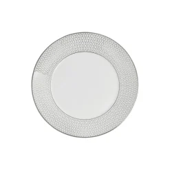 Gio Platinum tallerken, hvit/sølv