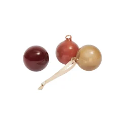 Glasskuler S 3 stk., roseate opaque