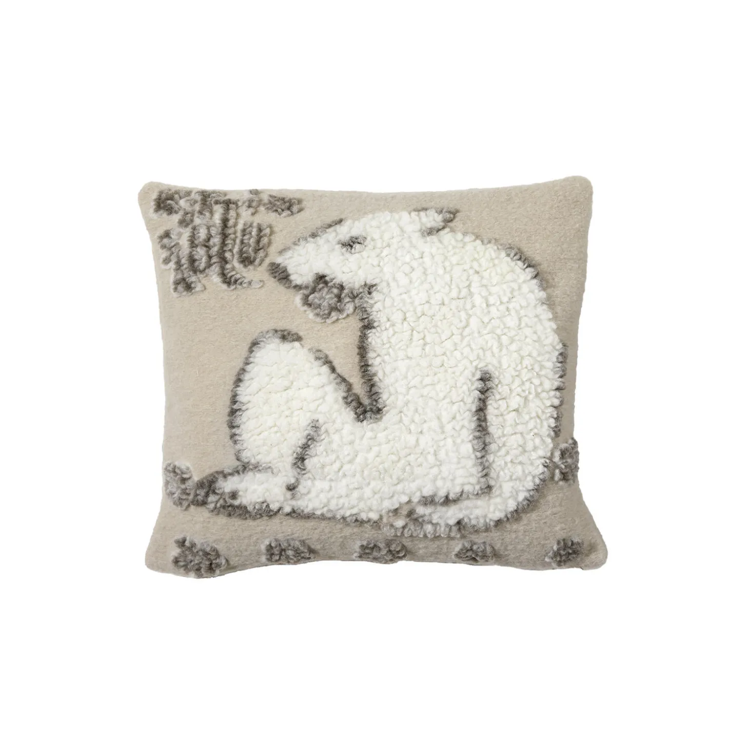 GM bear wool pute 50x50, beige