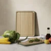 Green Tools bambusskjærefjøl med saftrille