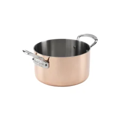 Gryte i kobber med lokk 3 l, kobber