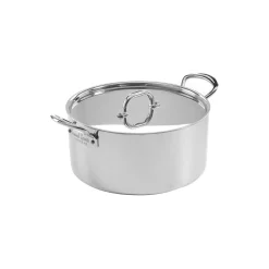 Gryte med lokk 5 l, rustfri